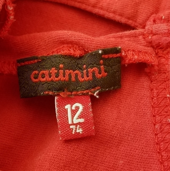 Catimini Girl Butterfly Shirt 12m - Picture 6 of 7